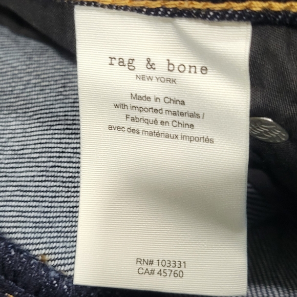 Rag & Bone Peyton Midrise Bootcut Jeans Size 25 - Picture 12 of 13